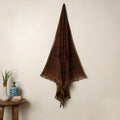 Buy Brown Handloom Cotton Bagh Print Towel