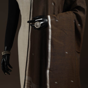 Handloom cotton bengal jamdani dupatta 37 - handcrafted