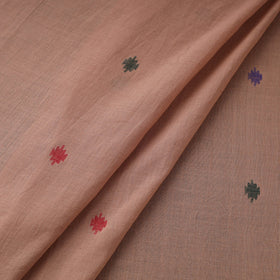 Brown Handloom Cotton Bengal Jamdani Fabric