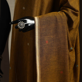 Handloom cotton burdwan jamdani dupatta 03 - handcrafted