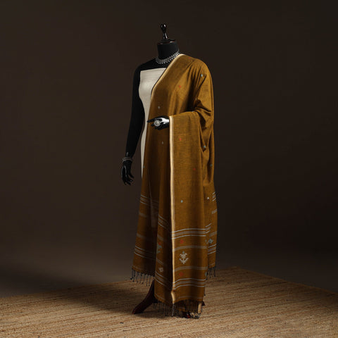 Handloom cotton burdwan jamdani dupatta 03 - handcrafted