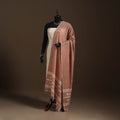 Brown Handloom Cotton Burdwan Jamdani Dupatta