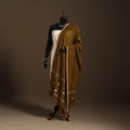 Brown Handloom Cotton Burdwan Jamdani Dupatta