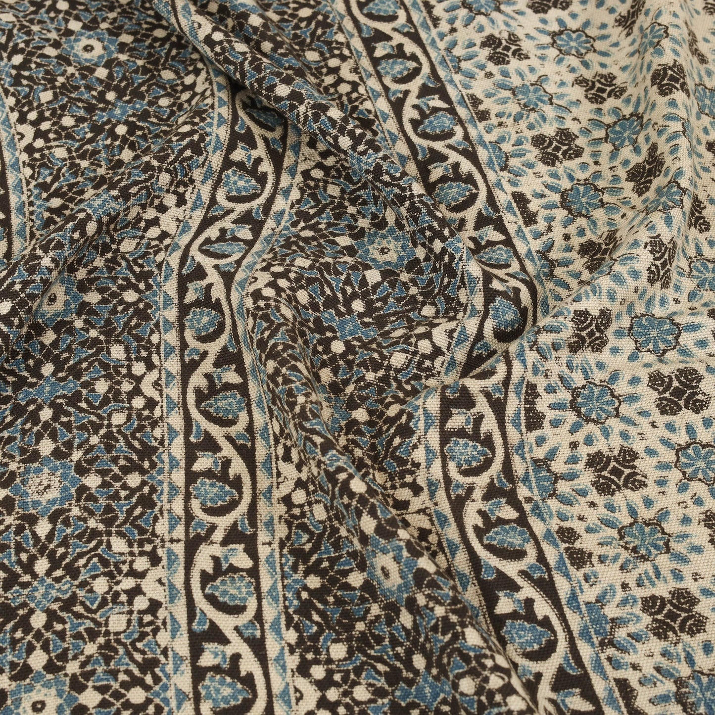 Brown Handloom Cotton Block Print Double Ajrakh Bed Sheet