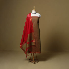 Handloom cotton mangalagiri 3pc unstitched dress material