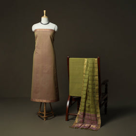 Handloom cotton mangalagiri 3pc unstitched dress material