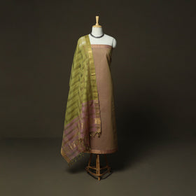 Handloom cotton mangalagiri 3pc unstitched dress material