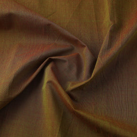 Brown Handloom Cotton Mangalagiri Fabric