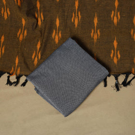 Handloom cotton pochampally ikat 3pc unstitched dress