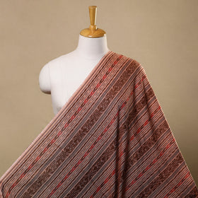 Brown Handloom Cotton Sambalpuri Ikat Fabric