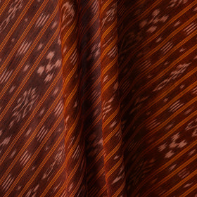 Brown - handloom cotton sambalpuri ikat fabric 33