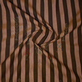 Brown Handloom Cotton Tangaliya Kurta Material (3M)