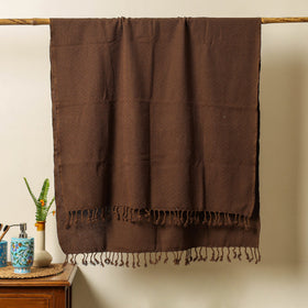  Handloom Cotton Towel with Tassels from Bijnor by Nizam 