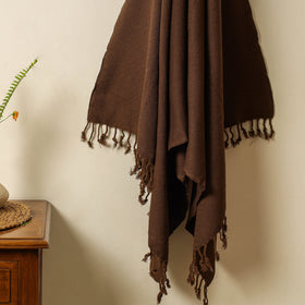  Handloom Cotton Towel with Tassels from Bijnor by Nizam 