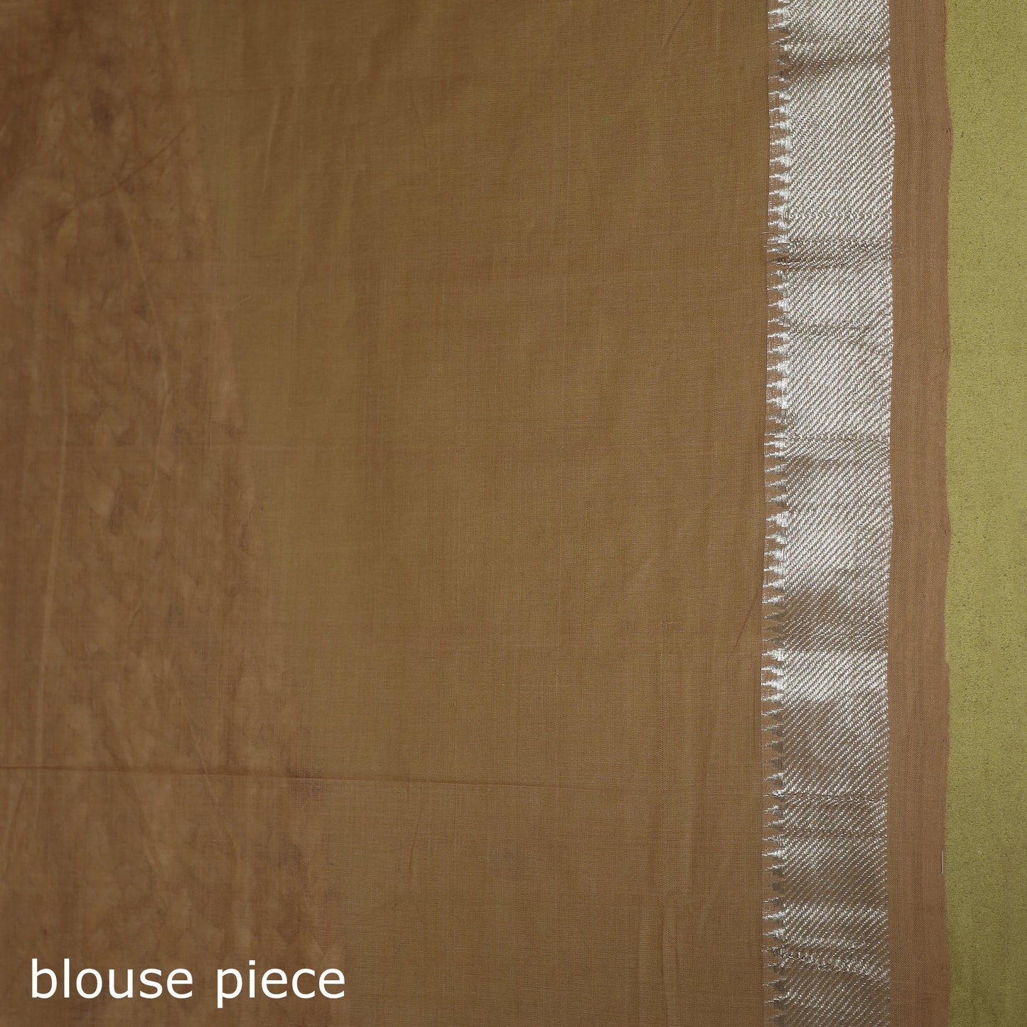 Brown - handloom cotton zari border mangalagiri saree 17