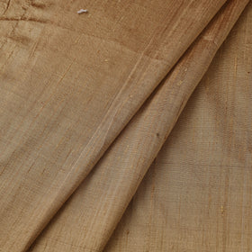 Handloom dupion silk natural dyed plain fabric 09