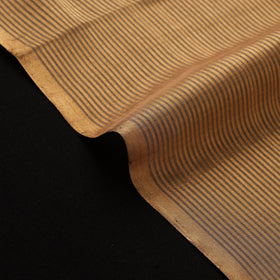 Handloom full tissue gold & silver zari stripes chanderi