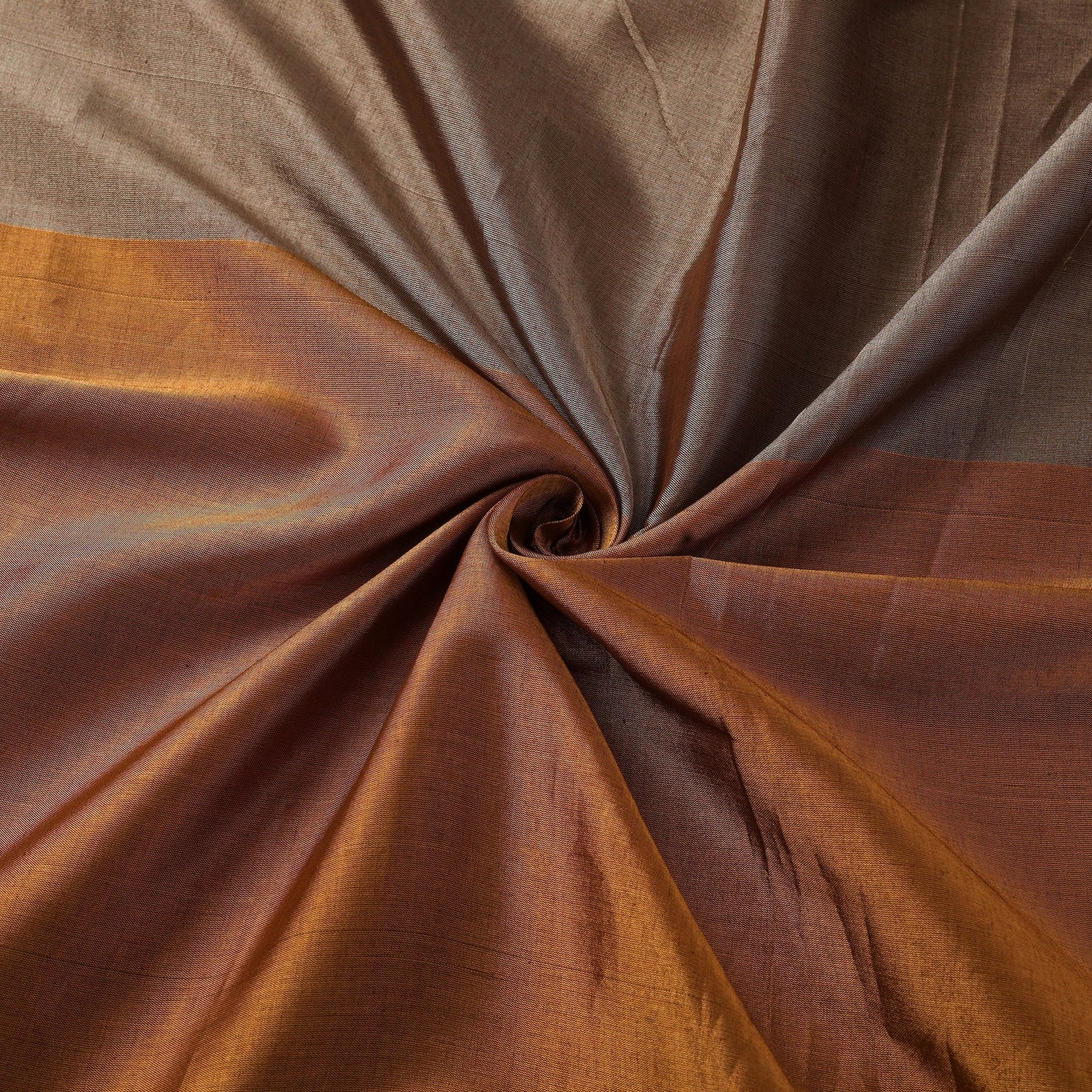 Handloom full tissue silver zari stripes chanderi silk