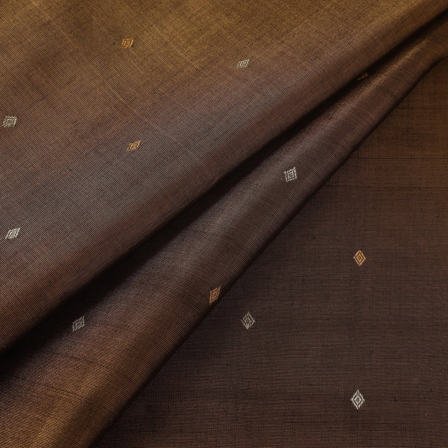 Handloom heavy tissue gold zari buti pure chanderi silk