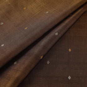 Handloom heavy tissue gold zari buti pure chanderi silk