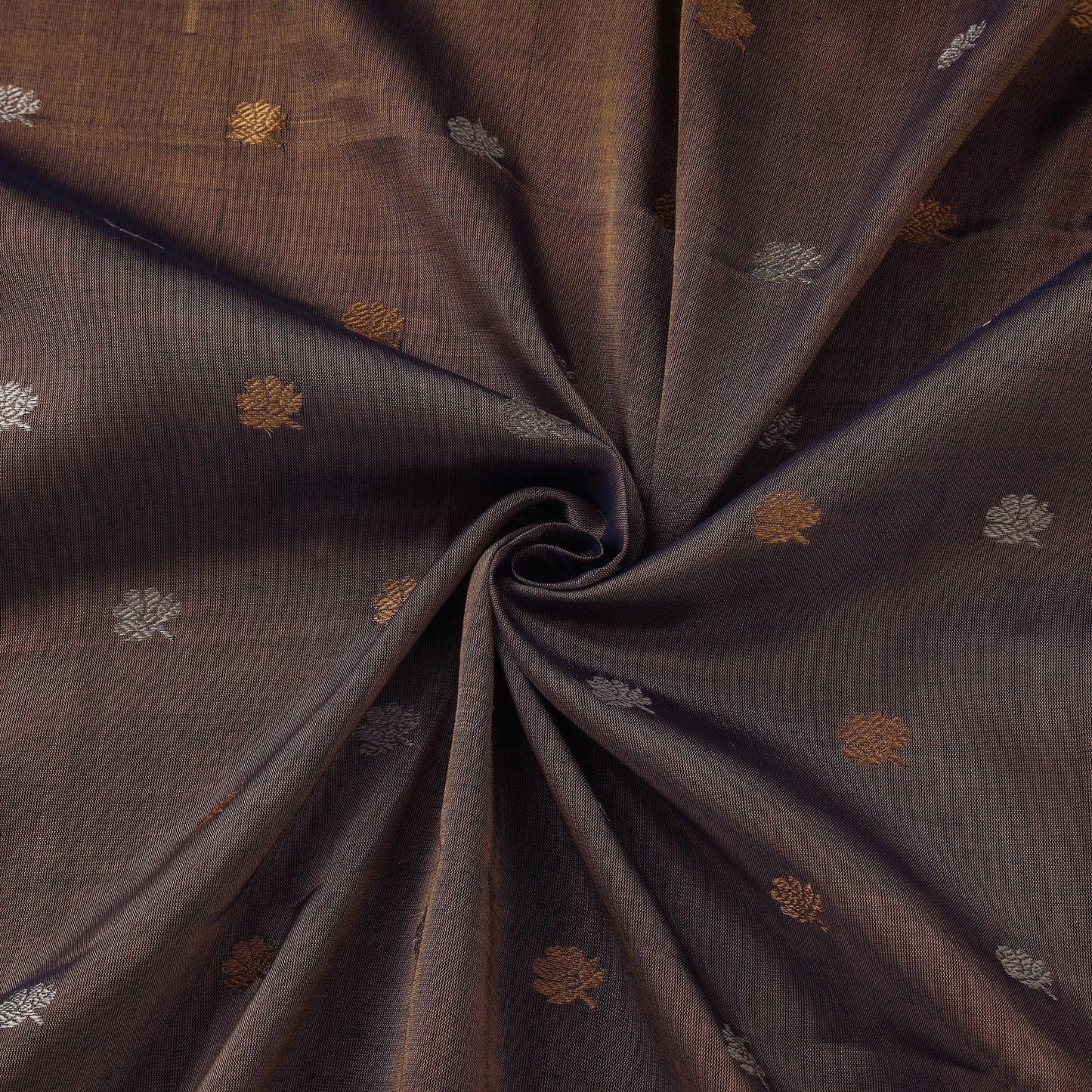 Handloom heavy tissue gold zari buti pure chanderi silk