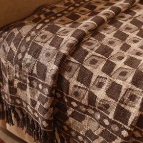 Brown Handloom Sofa Throws Blanket