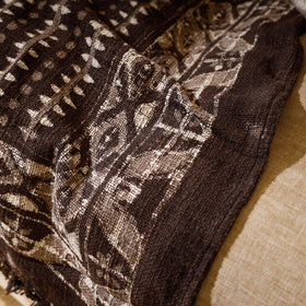 Brown Handloom Jaipur Block Printed Cotton Sofa Throw 