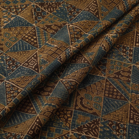 Handloom kala cotton natural dyed fabric 04 - handcrafted