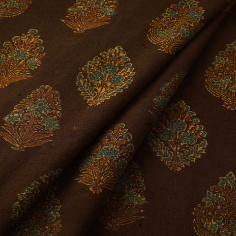 Handloom kala cotton natural dyed fabric 07 - handcrafted