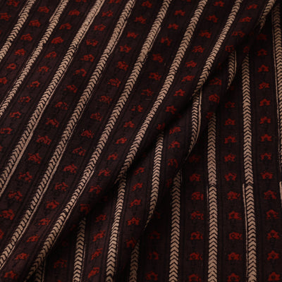 Handloom kala cotton natural dyed fabric 09 - handcrafted