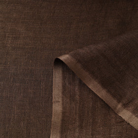 Brown - handloom linen bhagalpuri fabric 01 - handcrafted