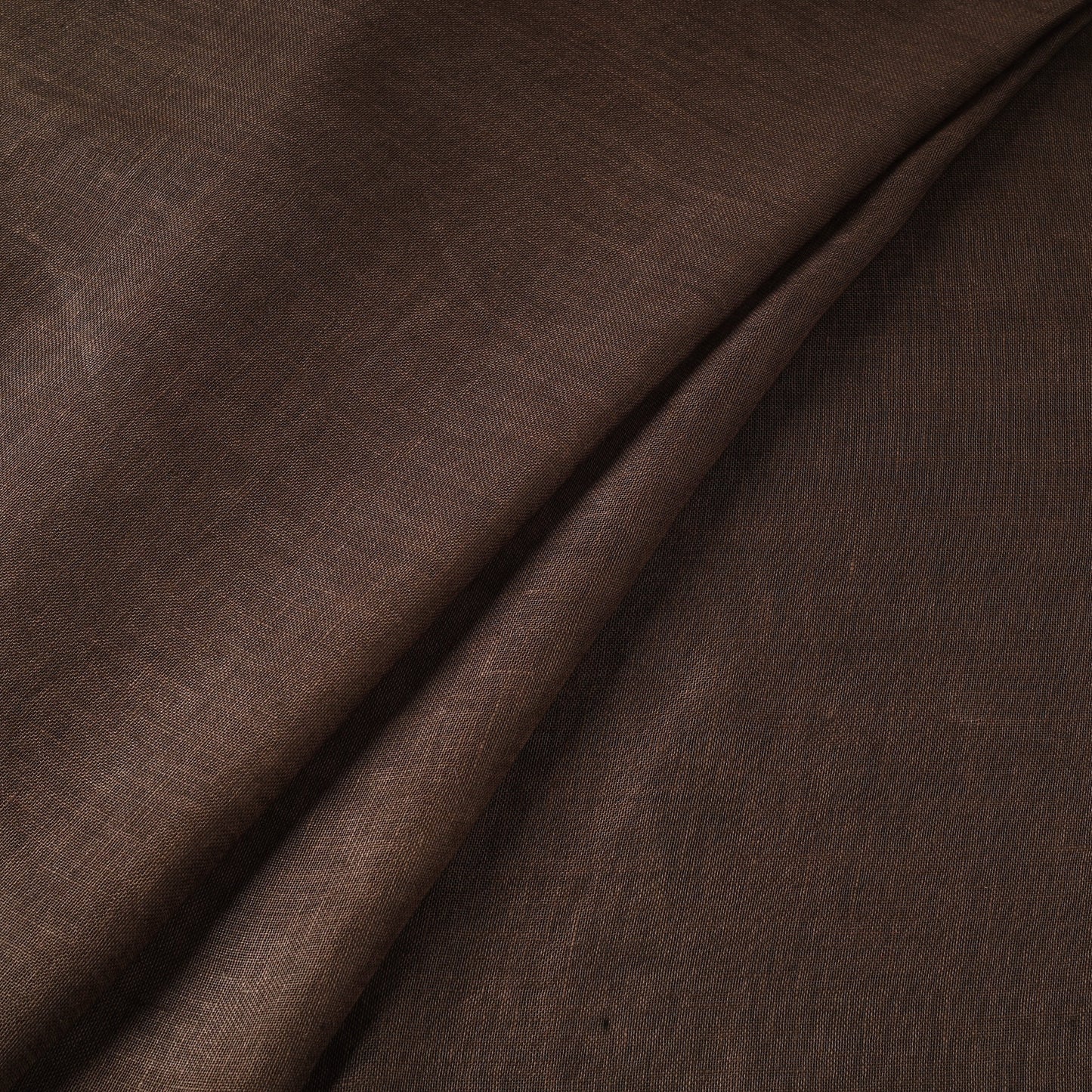Brown - handloom linen bhagalpuri fabric 01 - handcrafted