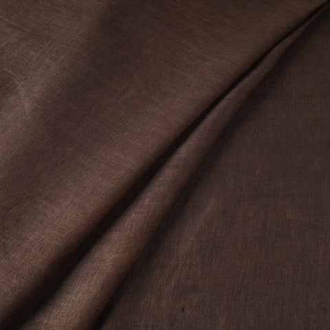 Brown - handloom linen bhagalpuri fabric 01 - handcrafted