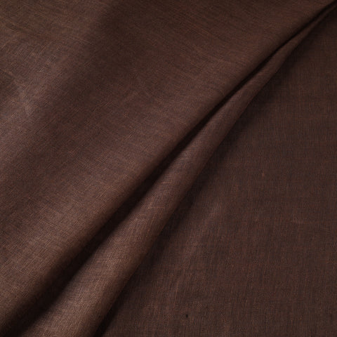Brown - handloom linen bhagalpuri fabric 07 - handcrafted