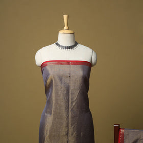 Handloom maheshwari silk tissue zari 2pc unstitched dress