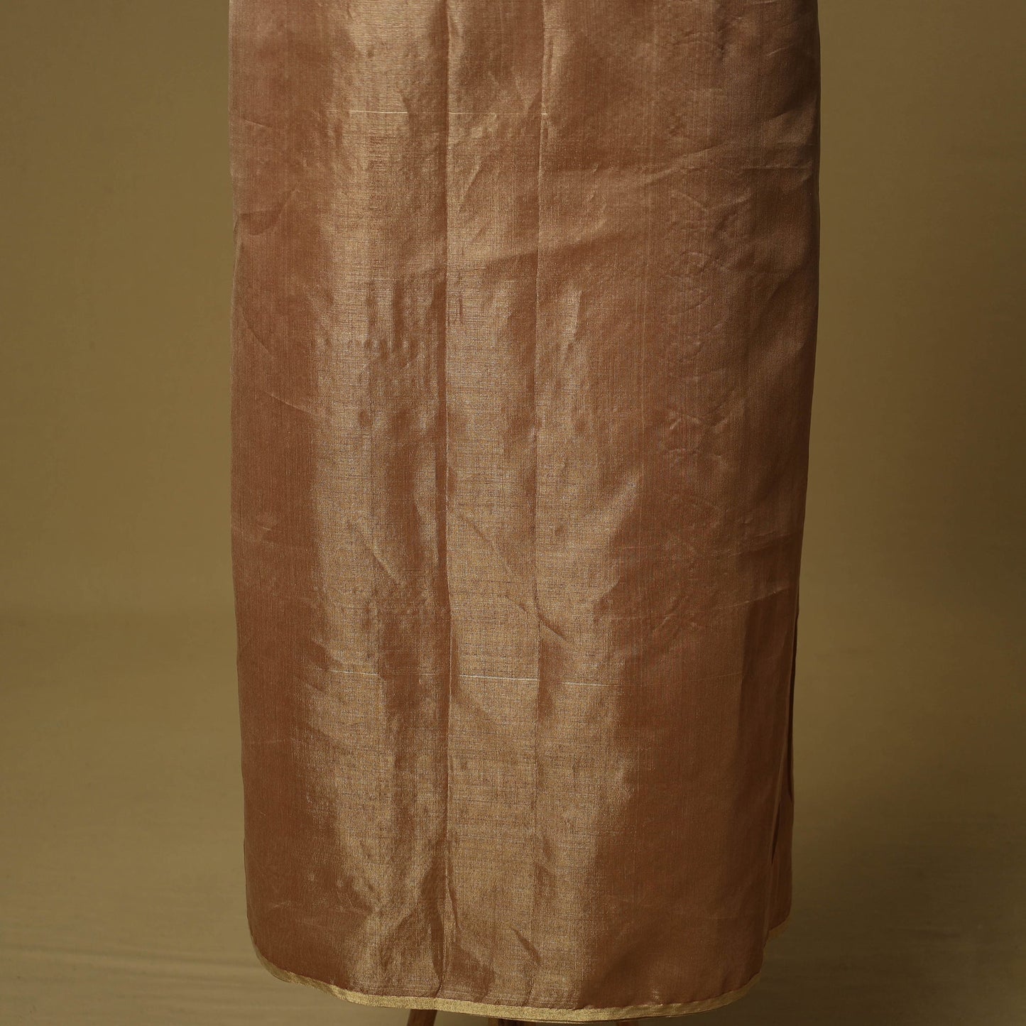 Handloom maheshwari silk tissue zari 2pc unstitched dress