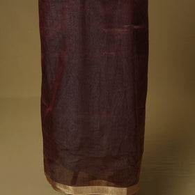 Handloom maheshwari silk tissue zari stripes 2pc unstitched