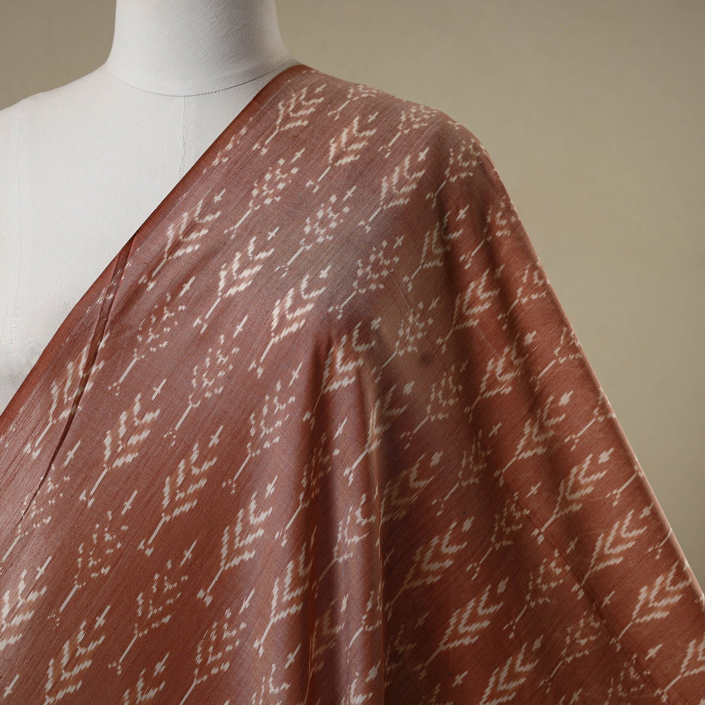 Handloom mercerised cotton pochampally ikat fabric 04