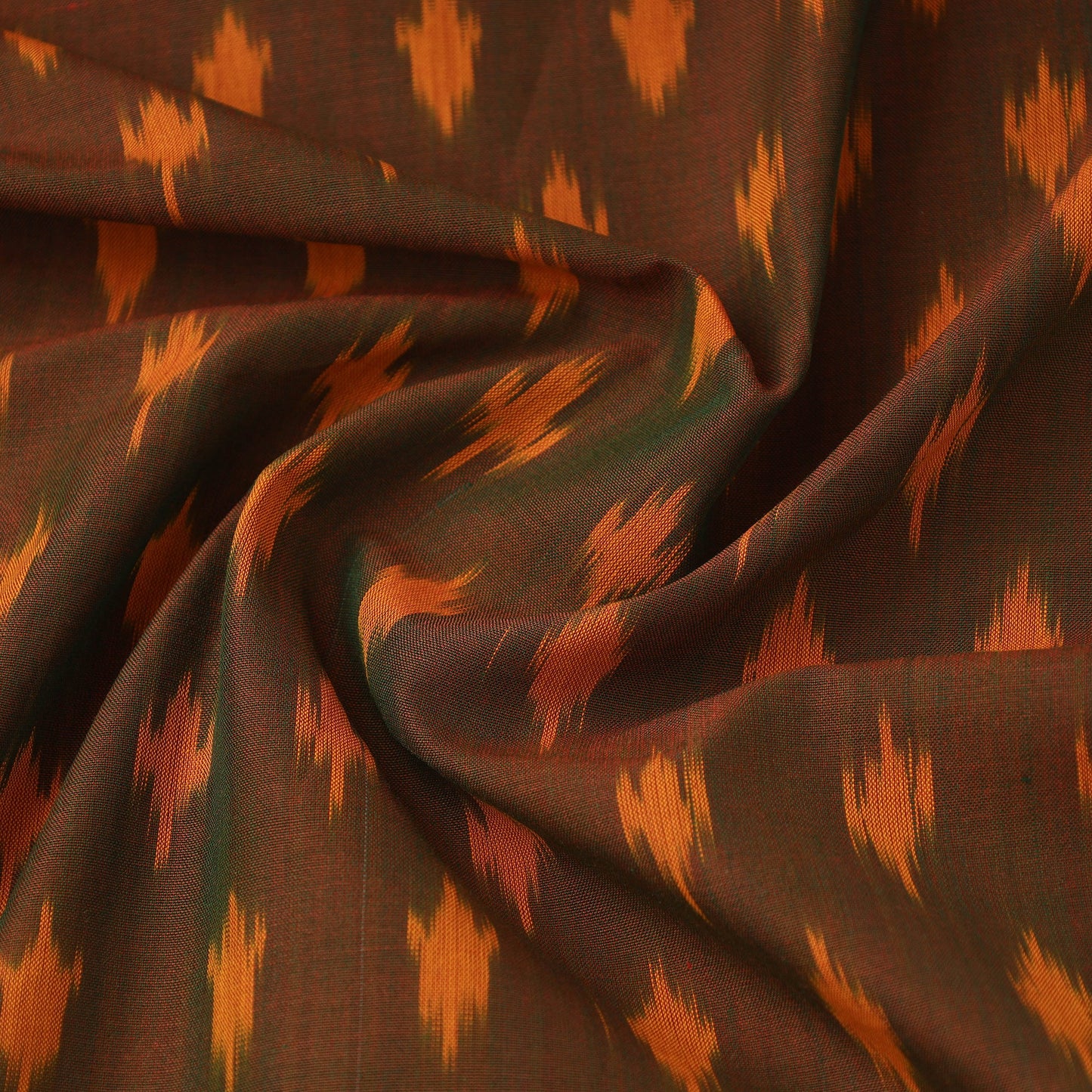 Handloom Mercerized Cotton Pochampally Ikat Fabric