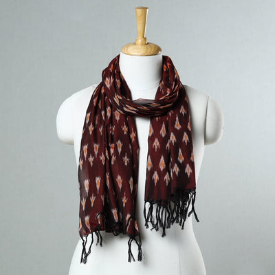 Buy Handloom Mercerized Cotton Pochampally Ikat Stole