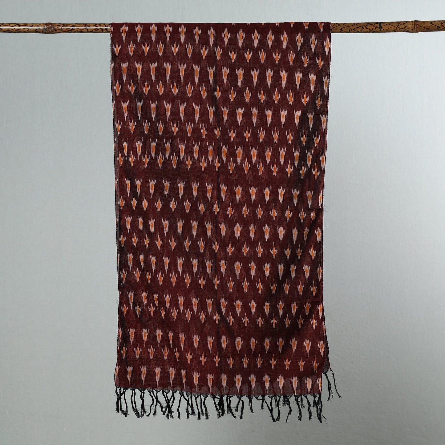 Buy Handloom Mercerized Cotton Pochampally Ikat Stole