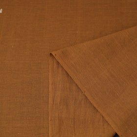 Brown - handloom organic buti kala cotton fabric 02
