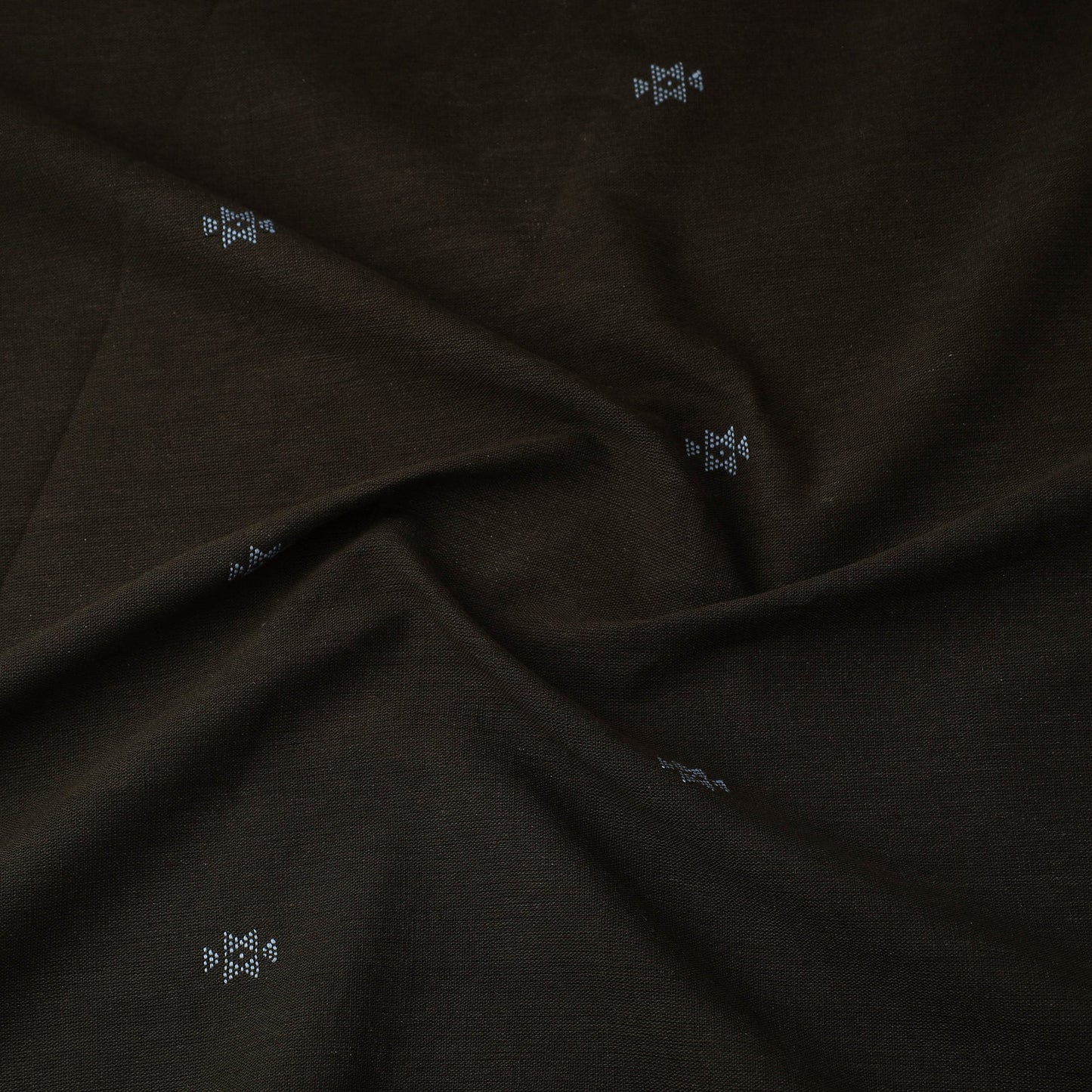 Brown Handloom Organic Kala Cotton Fabric
