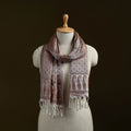 Handloom semi silk jacquard weave banarasi stole