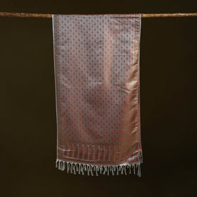 Handloom semi silk jacquard weave banarasi stole