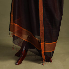 Brown - handloom silk cotton maheshwari dupatta 21