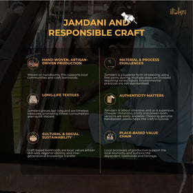 Brown - handloom silk cotton unstitched phulia jamdani