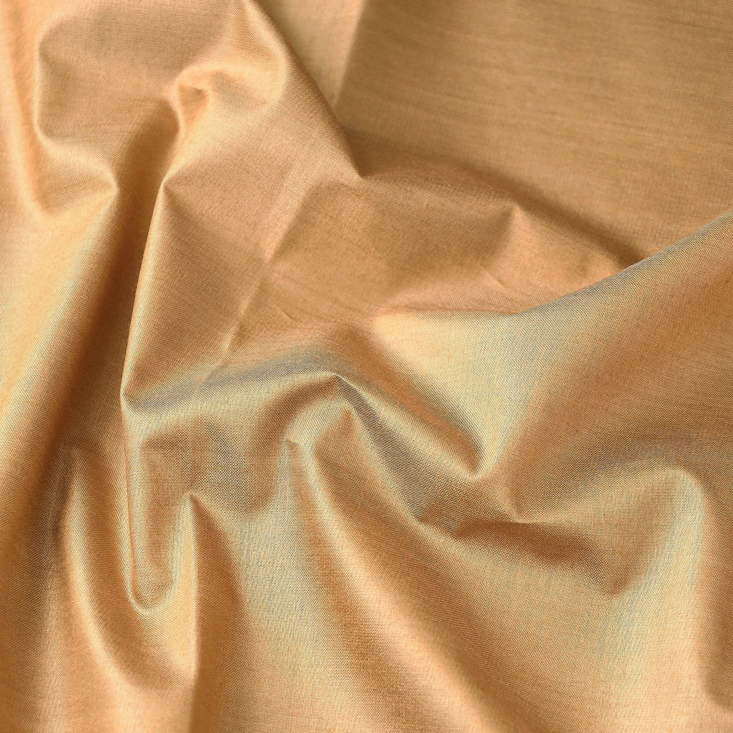 Brown - Handloom Tussar Silk Cotton Fabric from Vidarbha