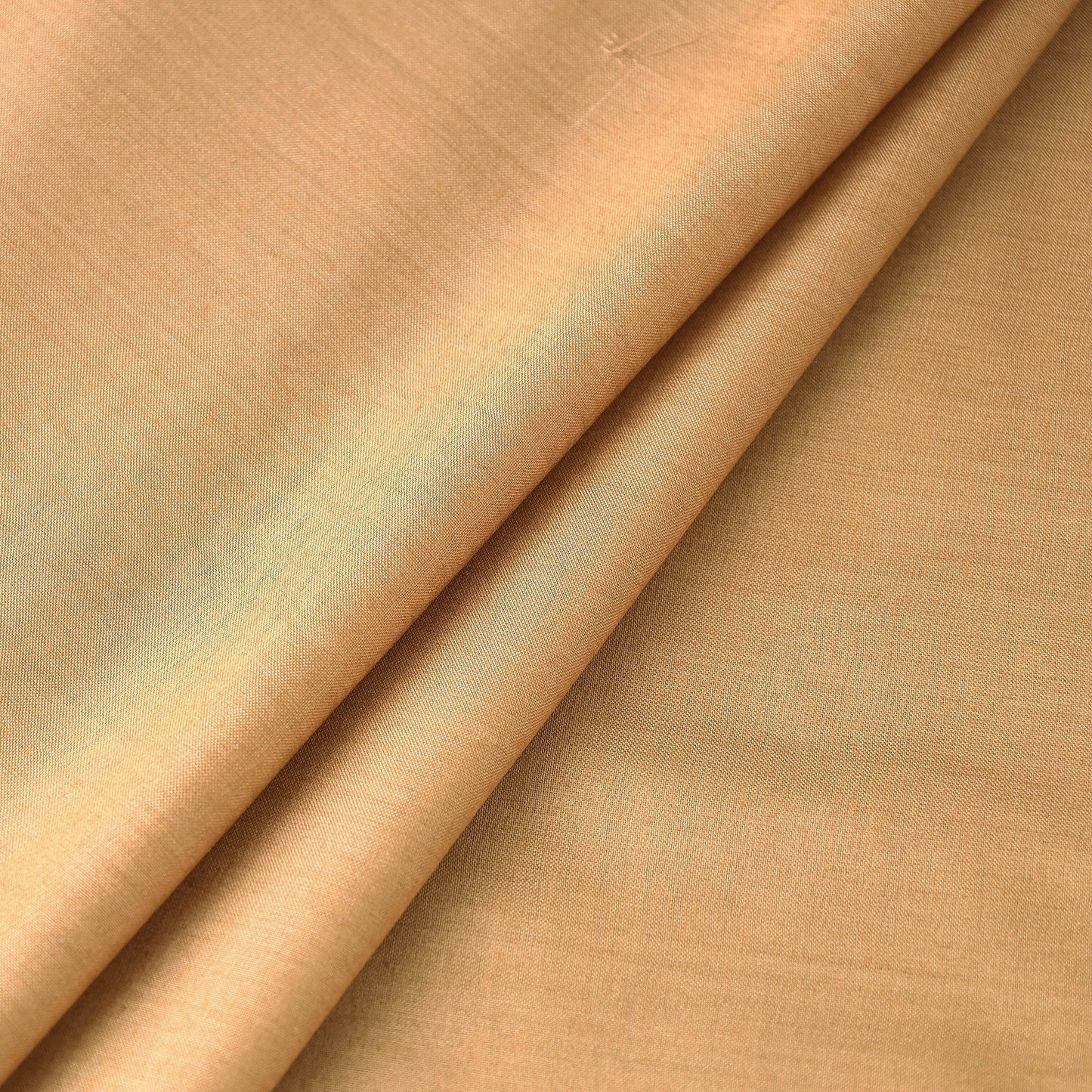 Brown - Handloom Tussar Silk Cotton Fabric from Vidarbha