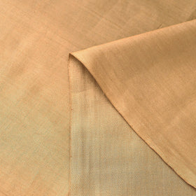 Brown - Handloom Tussar Silk Cotton Fabric from Vidarbha